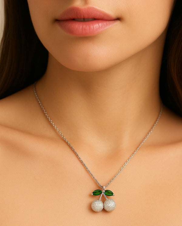Cherry Spark Necklace | 925 Sterling Silver