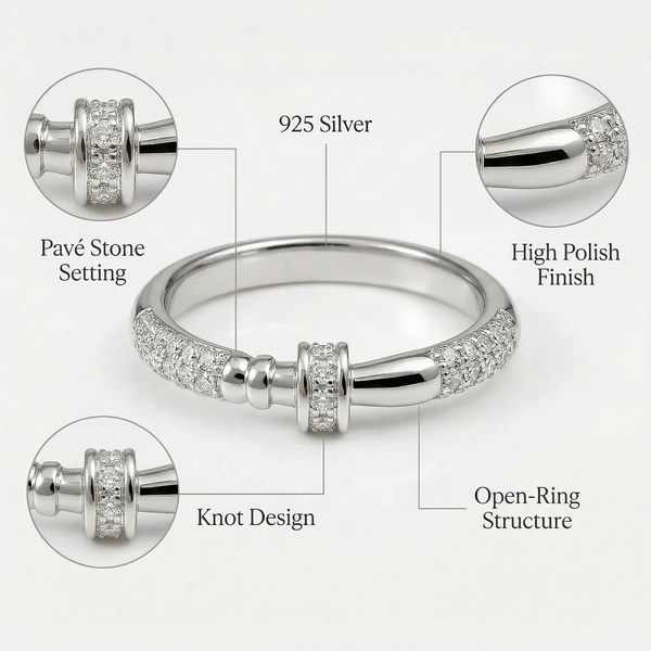 Sparkling Nail Hammer Ring