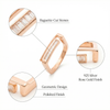 Sleek Square Baguette Bar Ring