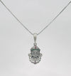 Lord Jagannath Pendant with Silver Chain – 925 Sterling Silver
