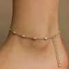 Oxidised Beaded Silver Anklet in 925 Sterling Silver
