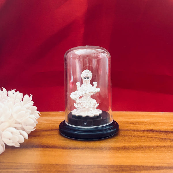 999 Pure Silver Saraswati Murti