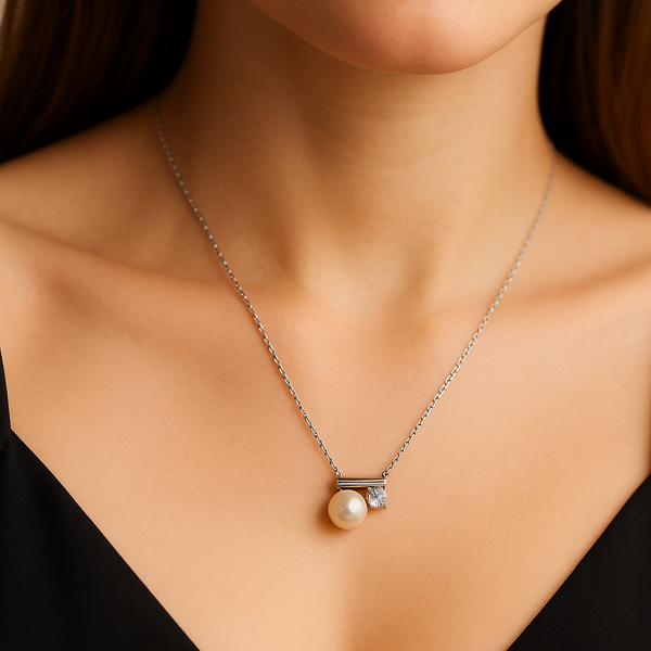 Pearl Glow Necklace | 925 Sterling Silver
