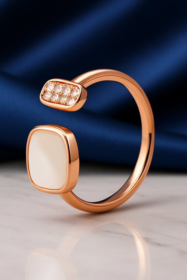 Luminous Duo with Mother of Pearl & CZ