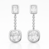 Cut Zirconia Drop Earrings