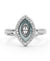 Silver Marquise Halo Ring – Timeless Sparkle