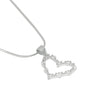 Dazzling Open Heart Pendant Necklace | 925 Sterling Silver