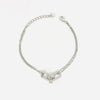 Silver Dual-Link Zirconia Bracelet β Modern Strength & Sparkle