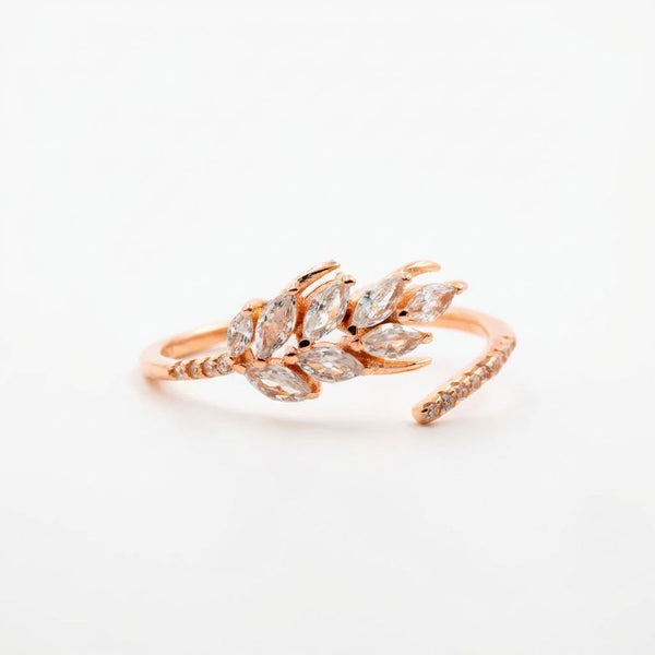 Marquise Leaf Vine Ring