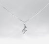 Flame Spirit Silver Men’s Pendant with Chain – 24 Inch