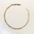 Italian Three-Tone Silver Anklet – Braided Elegance