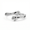 Hug Ring with Zircon Accents