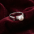 Radiant Pearl & Diamond Duo Ring