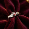 Triple Band Heart’s Embrace Ring – Symbol of Connection