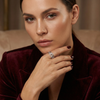 Cuban Link Diamond Accent Ring