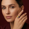 Sunlit Bloom Adjustable Sunflower Ring