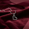 Dazzling Open Heart Pendant Necklace | 925 Sterling Silver