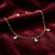 Evil Eye Charm Anklet in 925 Sterling Silver