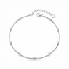 Oxidised Beaded Silver Anklet in 925 Sterling Silver
