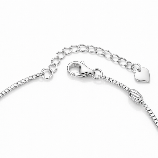 Oxidised Beaded Silver Anklet in 925 Sterling Silver