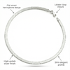 Italian Plain Silver Anklet in 925 Sterling Silver