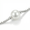 Elegant Pearl Charm Anklet in 925 Sterling Silver