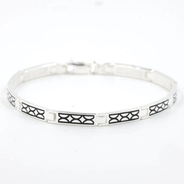 Antique Pattern Link Bracelet