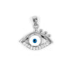 Mystic Gaze Necklace – 925 Sterling Silver Evil Eye with CZ Halo