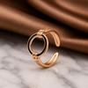 Midnight Halo Champagne Gold Ring
