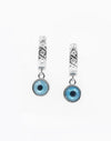 925 Silver Evil Eye Dangle Studs