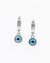 925 Silver Evil Eye Dangle Studs