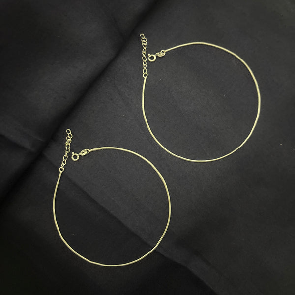 Classic Plain Silver Anklet – 925 Sterling Simplicity