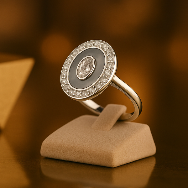 Oval Halo Ring – Classic Radiance