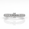 Sparkling Nail Hammer Ring 