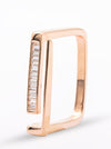 Sleek Square Baguette Bar Ring