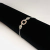 Dual-Tone Rose Gold & Silver Circle Link Bracelet