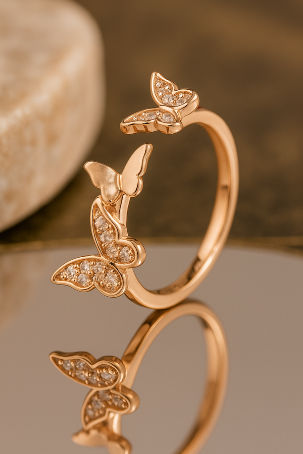 Fluttering Trio Silver Butterfly 🦋