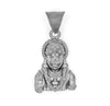 925 Sterling Silver Hanuman Blessing Pendant – Matte Oxidized Finish
