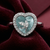 Silver Heart Bird Ring