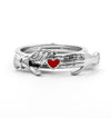 Triple Band Heart’s Embrace Ring – Symbol of Connection
