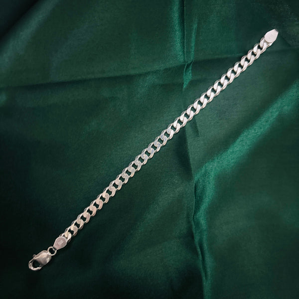 Classic Silver Cuban Link Bracelet