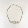 Dual-Tone Rose Gold & Silver Circle Link Bracelet