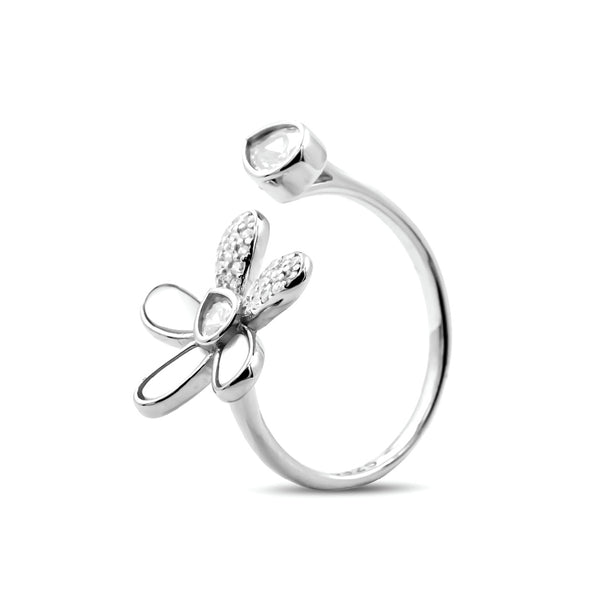 Floral Elegance MOP Ring