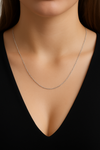 925 Sterling Silver Adjustable Link Chain