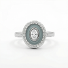 Oval Halo Ring – Classic Radiance