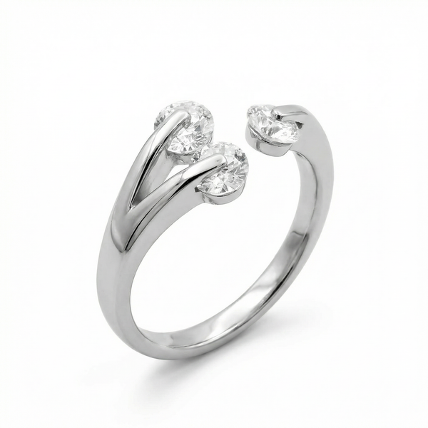 Three Dancing Stone Ring