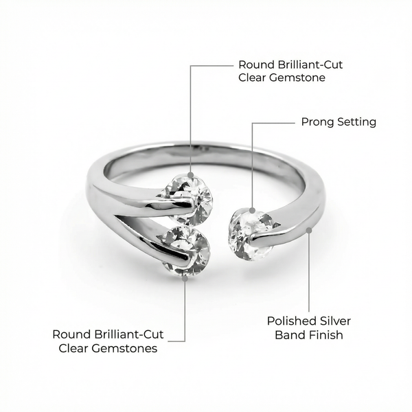 Three Dancing Stone Ring