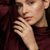 Golden Crystal Butterfly Ring