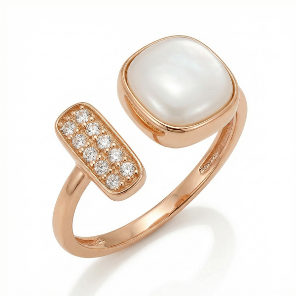 Luminous Duo with Mother of Pearl & CZ