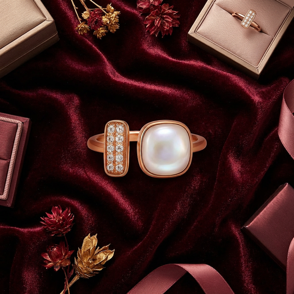 Luminous Duo with Mother of Pearl & CZ